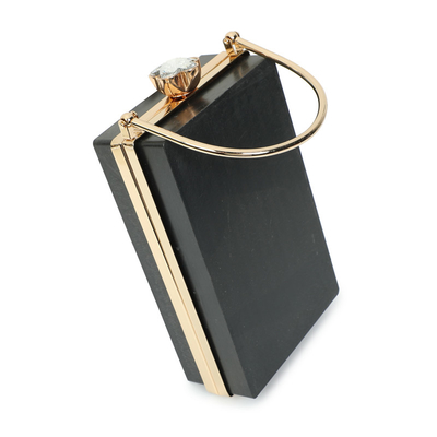 ODM OEM Clamshell Clutch Frames Box Odporne na zużycie różowe złoto do portfela bagażowego
