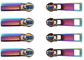 Alalamu ISO9001 Dekoracyjne metalowe zamki błyskawiczne Rainbow Zipper Pulls Multicolour